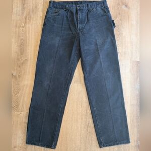 Men's Dickies Retro Workwear Straight Leg Jeans - Dark Charcoal 34×32